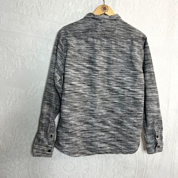 Ocean Current Marled Gray Button Down Shirt - Picture 2 of 5